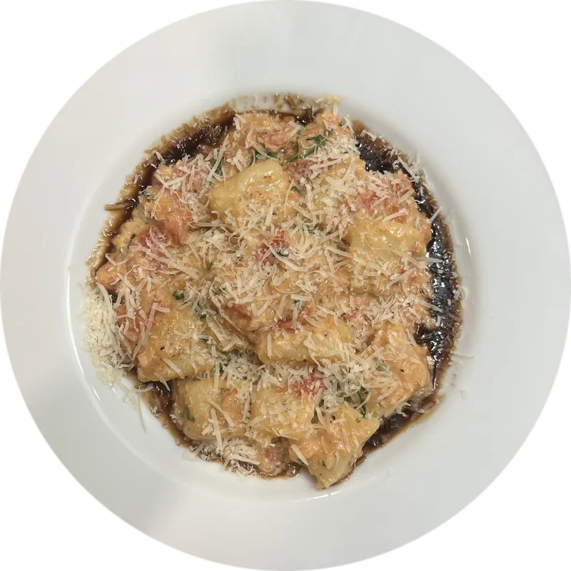 Home-cooked gnocchi in brown butter
